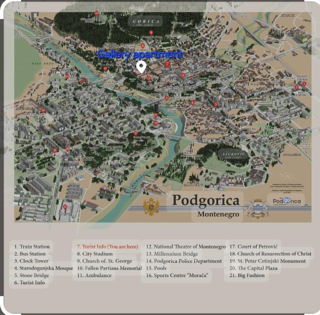 Gallery Apartment Подгорица Экстерьер фото